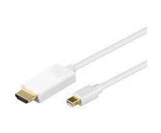 MicroConnect - Mini Displayport-HDMI, M/M, 5m, Baltas