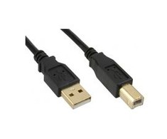 MicroConnect 5m USB2.0 A-B M-M - 5 m - USB A - USB B - 2.0 - Male/Male - Juodas