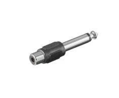 AV adapteris MicroConnect Jack 6,3mm - RCA (Cinch) juoda (AUDANG)