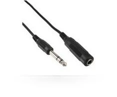 Kabelis MicroConnect Jack 6.3mm - Jack 6.3mm 5m juodas (AUDNU5)