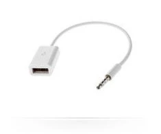 MicroConnect USB laidas MicroMobile USB-A - mini lizdas 3,5 mm Baltas (AUDUSBF)