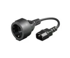 Maitinimo kabelis MicroConnect Adapteris C14 -Schuko, 0,23m (PE130075)