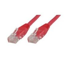 MicroConnect U / UTP CAT5E 3M raudona PVC (B-UTP503R)