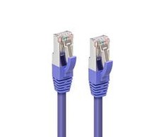 MicroConnect CAT6A S / FTP 0,25m Violetinė LSZH