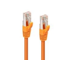 MicroConnect CAT6A S / FTP 7.5m Oranžinis LSZH