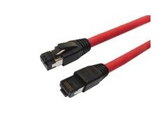 MicroConnect CAT8.1 S / FTP 3m raudonasis LSZH
