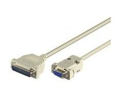 „MicroConnect DB-9“ – DB-25, 3m, „Pilka“ (IBM029)