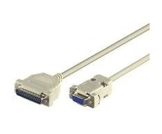 „MicroConnect DB-9“ – DB-25, 3m, „Pilka“ (IBM029)