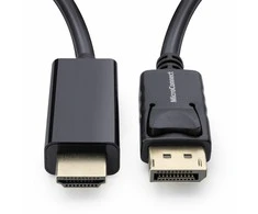 Kabelis MicroConnect DisplayPort – HDMI 3m juoda (DisplayPort 1.2–HDMI kabelis)