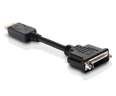 Adapteris AV MicroConnect DisplayPort – DVI-I juoda (DPDVI015)