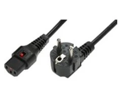 Maitinimo kabelis MicroConnect IEC LOCK C13 - R / A Schuko, 3m (EL234S)