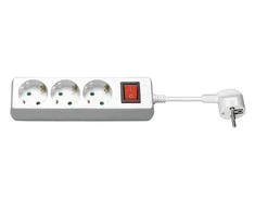 Galios juosta MicroConnect 3 lizdai 3 m (GRU0033WS)