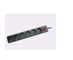Galios juosta MicroConnect 6 lizdai 3 m juoda (GRU0063B)