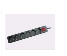 Galios juosta MicroConnect 6 lizdai 1,8 m juodos (GRU006B)
