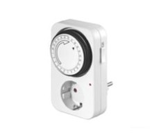 MicroConnect GRUTIMER2 - 1 AC outlet(s) - C7 coupler - 230 V - C4 coupler - Baltas