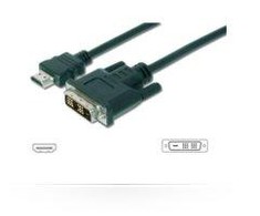 MicroConnect HDMI - DVI-D - 0.5m - 0.5 m - HDMI - DVI-D - 1920 x 1080 pikselių - Juodas - Male/Male