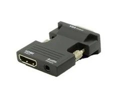 AV adapteris MicroConnect HDMI - D-Sub (VGA) + Jack 3,5 mm juodas (HDMIVGAAUDIOB)