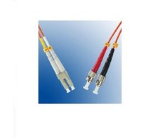 MicroConnect LC - ST - 62.5/125 - 0.5 m - LC - ST - Male/Male - Oranžinis