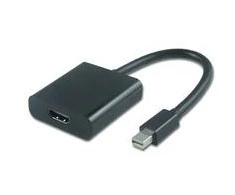 AV adapteris MicroConnect Rodyti Port mini - HDMI juodas (MDPHDMI6B)