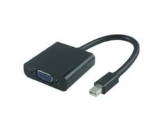 AV adapteris MicroConnect Rodyti Uostas mini - D-Sub (VGA) juoda (MDPVGA2B)