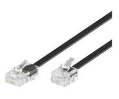 MicroConnect RJ-11 / RJ-45 (M / M) 6m Juoda (MK456S)