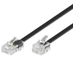 MicroConnect RJ-11 / RJ-45 (M / M) 15m Juoda (MK463S)