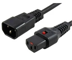 Maitinimo kabelis MicroConnect IEC LOCK C13 - C14, 1m (PC1024)