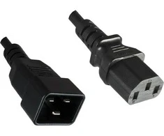 MicroConnect Maitinimo kabelis C13- C20 0.5M Juodas