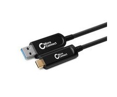USB kabelis MicroConnect USB-A - USB-C 15 m juodas (MC-USB3.2CA15OP)