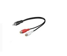 Kabelis MicroConnect RCA (Cinch) - RCA (Cinch) x2 0.2m juoda (AUDC02)