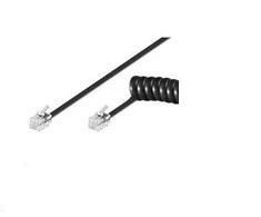 MicroConnect RJ10- RJ10 2M / M juodas (MK1020)