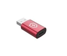 Adapteris USB MicroConnect USB-A - USB-C Raudona (Safe Charge USB-A to C Data)