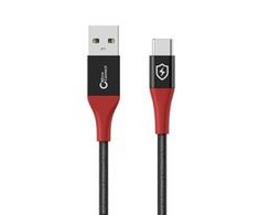 Kabelis USB MicroConnect USB-A - USB-C 1,5 m Juodas (Safe Charge USB-A to C Data)