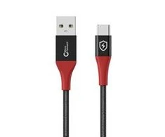 Kabelis USB MicroConnect USB-A - USB-C 1,5 m Juodas (Safe Charge USB-A to C Data)