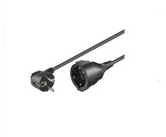 MicroConnect Schuko Extender, M-F, 5m, juoda (PE140500)