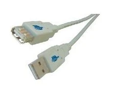 USB kabelis MicroConnect USB-A - USB-A 0,5 m Pilkas (USBAAF05)
