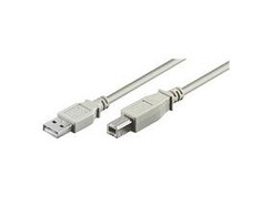 MicroConnect Kabelis MICRO_CONNEC USB TypeA M, USB TypeB M, 1.8m, baltas