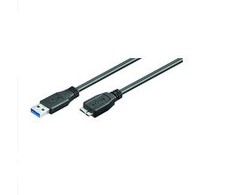 USB laidas MicroConnect USB-A - mikroUSB 1 m Juoda (USB3.0AB1MICRO)