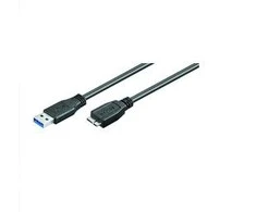 USB laidas MicroConnect USB-A - mikroUSB 1 m Juoda (USB3.0AB1MICRO)