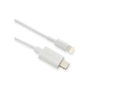 USB kabelis MicroConnect USB-C - Žaibas 1 m Balta (USB3.1CL1)
