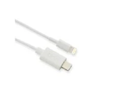 USB kabelis MicroConnect USB-C - Žaibas 1 m Balta (USB3.1CL1)