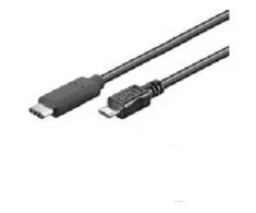 USB laidas MicroConnect USB-C - mikroUSB 1 m juoda (USB3.1CAMIB1)