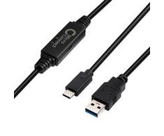 USB kabelis MicroConnect USB-C - USB-A 5 m, juodas (USB3.1CA5AMP)