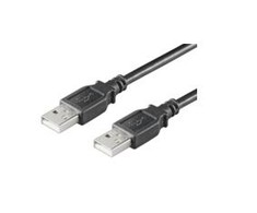 USB kabelis MicroConnect USB-A - USB-A 1,8 m Juodas (USBAA2B)