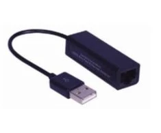 Šakotuvas Karta jungiama į tinklą MicroConnect USB - RJ-45 Juodas (USBETHB)