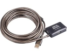USB kabelis MicroConnect USB-A - USB-A 10 m Juodas (USB2.0AAF10A)