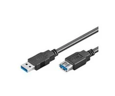 USB kabelis MicroConnect USB-A - USB-A 2 m Juodas (USB3.0AAF2B)