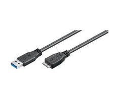 USB kabelis MicroConnect USB-A - mikroUSB 0, 5 m Juoda (USB3.0AB05MICRO)