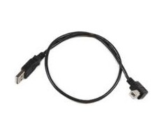 Kabelis USB MicroConnect USB-A - 0.5 m Juodas (USBAB05ANGLED)