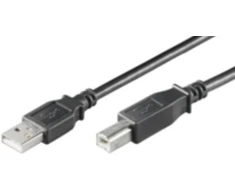 USB kabelis MicroConnect USB-A - USB-B 0,5 m Juodas (USBAB05B)